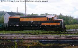 Great Northern Diesel Locomotive 2505 at Savanna, Illinois, 1974