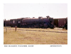 Great Northern Steam Locomotive Number 2579, Saint Cloud, Minnesota, 1961