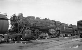 Great Northern Steam Locomotive 3379 at Saint Cloud, Minnesota in 1958.