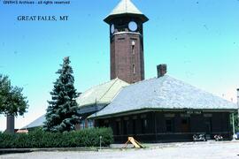 Great Northern Depot at Great Falls, Montana, undated