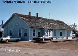 Great Northern Depot at Roseau, Minnesota, 1978