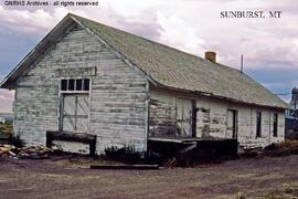 Great Northern Depot at Sunburst, Montana, undated