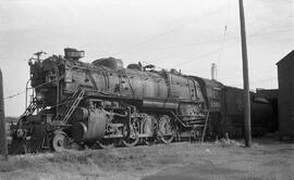 Great Northern Steam Locomotive 3386 at Allouez, Wisconsin in the 1960s.