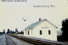 Great Northern Depot at Marysville, Washington, undated