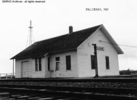 Great Northern Depot at Palermo, North Dakota, undated