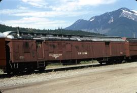 Great Northern Railway Outfit Car X2336 at Skykomish, Washington in 1972.