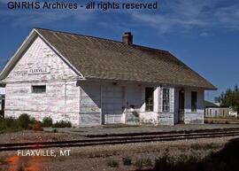 Great Northern Depot at Flaxville, Montana, undated