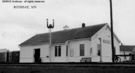 Great Northern Depot at Rothsay, Minnesota, undated