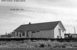 Great Northern Depot at Sunburst, Montana, undated