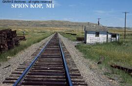 Great Northern Station Building at Spion Kop, Montana, undated