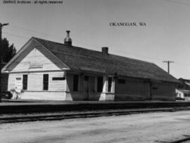 Great Northern Depot at Okanogan, Washington, undated