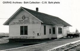 Great Northern Depot at Rutland, North Dakota, 1968