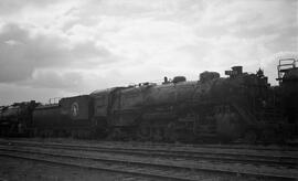 Great Northern Steam Locomotive 2128 at Superior, Wisconsin in 1956.