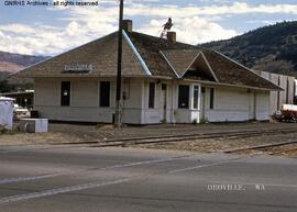 Great Northern Depot at Oroville, Washington, undated