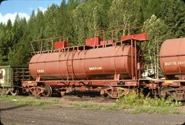 Great Northern Railway Water car X930 at Essex, Montana in 1977.