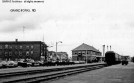 Great Northern Depot at Grand Forks, North Dakota, undated