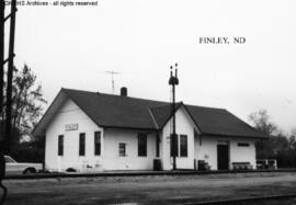 Great Northern Depot at Finley, North Dakota, undated