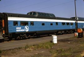 Great Northern Railway Passenger Car 1333 at Seattle, Washington in 1971.