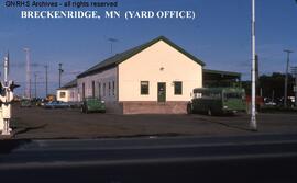 Great Northern Yard Office at Breckenridge, Minnesota, undated