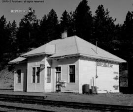 Great Northern Depot at Republic, Washington, undated