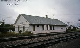 Great Northern Depot at Askov, Minnesota, undated