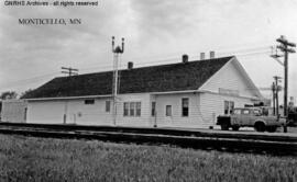 Great Northern Depot at Monticello, Minnesota, undated