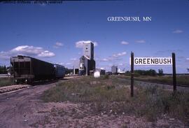 Great Northern Station Sign at Greenbush, Minnesota, undated