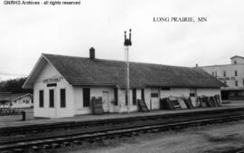 Great Northern Depot at Long Prairie, Minnesota, undated