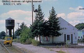 Great Northern Depot at Bagley, Minnesota, undated