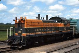 Great Northern Railway Locomotive 192 at Barnesville, Minnesota in 1969.