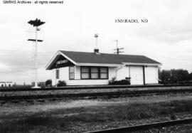 Great Northern Depot at Emerado, North Dakota, undated