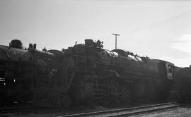 Great Northern Steam Locomotive 2015 at Superior, Wisconsin in 1956.