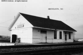 Great Northern Depot at Brockton, Montana, undated