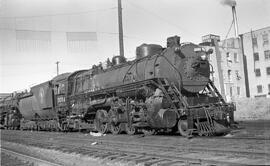 Great Northern Steam Locomotive 3224 at Minneapolis, Minnesota in 1958.