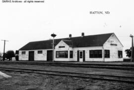 Great Northern Depot at Hatton, North Dakota, undated