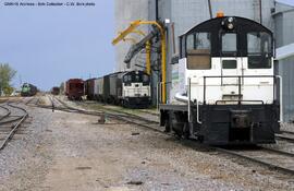 Bottineau Farmers Elevator Diesel Locomotive 1366 at Bottineau, North Dakota, undated