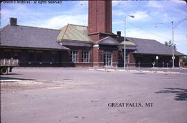 Great Northern Depot at Great Falls, Montana, undated