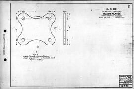 Great Northern Railway Standard Signal Plans; Blade Plates, 1917