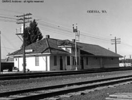 Great Northern Depot at Odessa, Washington, undated