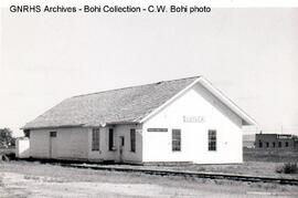 Great Northern Depot at Antler, North Dakota, 1970