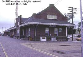 Great Northern Depot at Williston, North Dakota, undated