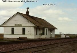 Great Northern Depot at Hingham, Montana, undated