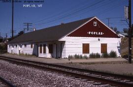 Great Northern Depot at Poplar, Montana, undated