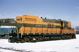 Great Northern Railway 908 at Minneapolis Junction, Minnesota in 1970.