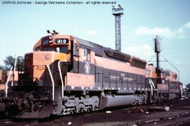 Great Northern Diesel Locomotive 410 at Saint Paul, Minnesota, 1968