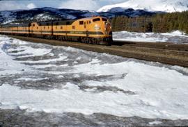 Great Northern Railway 505 at Summit, Montana in 1947.