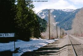 Great Northern Sign at Merritt, Washington, 1987