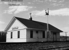 Great Northern Depot at Chappell, Montana, undated