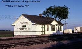 Great Northern Depot at Wolverton, Minnesota, undated