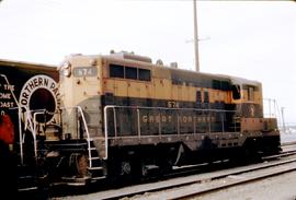 Great Northern Railway 674 at Everett, Washington in 1970.